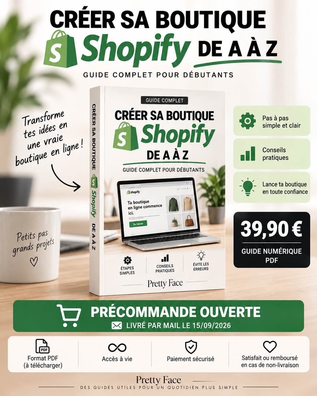 Créer sa boutique Shopify de A à Z — Précommande