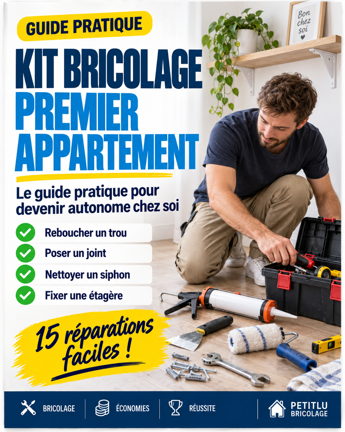 Couverture Kit bricolage premier appartement - 15 réparations faciles